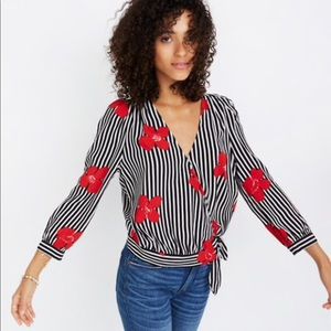 Madewell Wrap Blouse - EUC!!